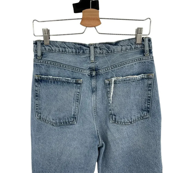 Free People Lita Light Wash Distressed High-Waisted Slim Leg Jeans Size 28 - Picture 9 of 14